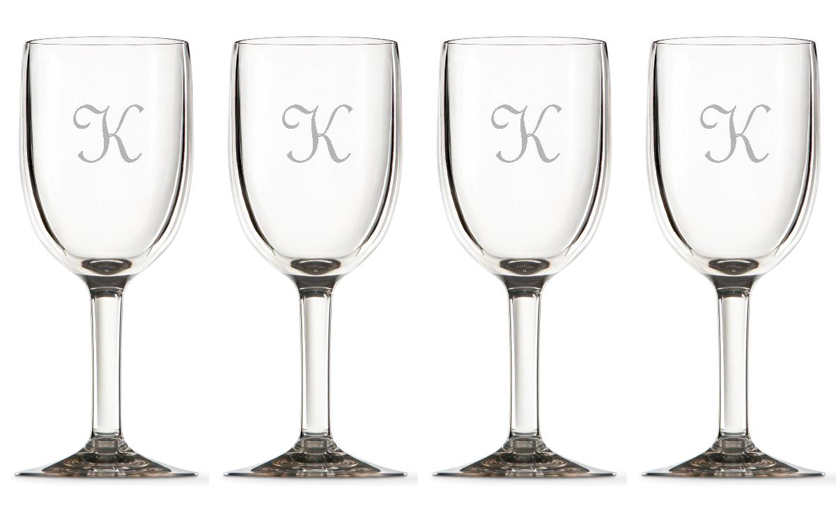 Monogramed glasses